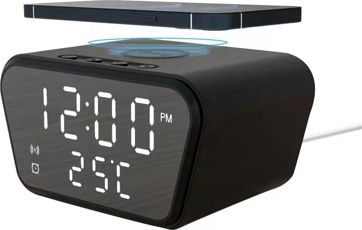 Orë alarmi LED me karikim wireless