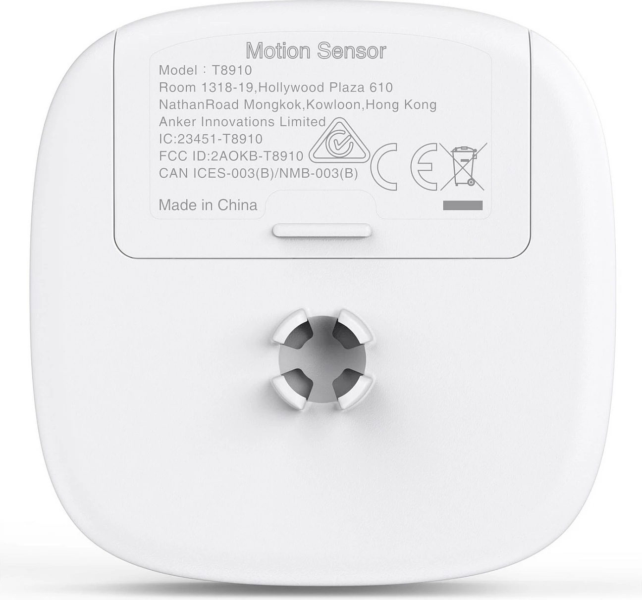 Sensor lëvizjeje Eufy T8910021, wireless, Wi‑Fi, montim në mur, 9.144 m, i bardhë