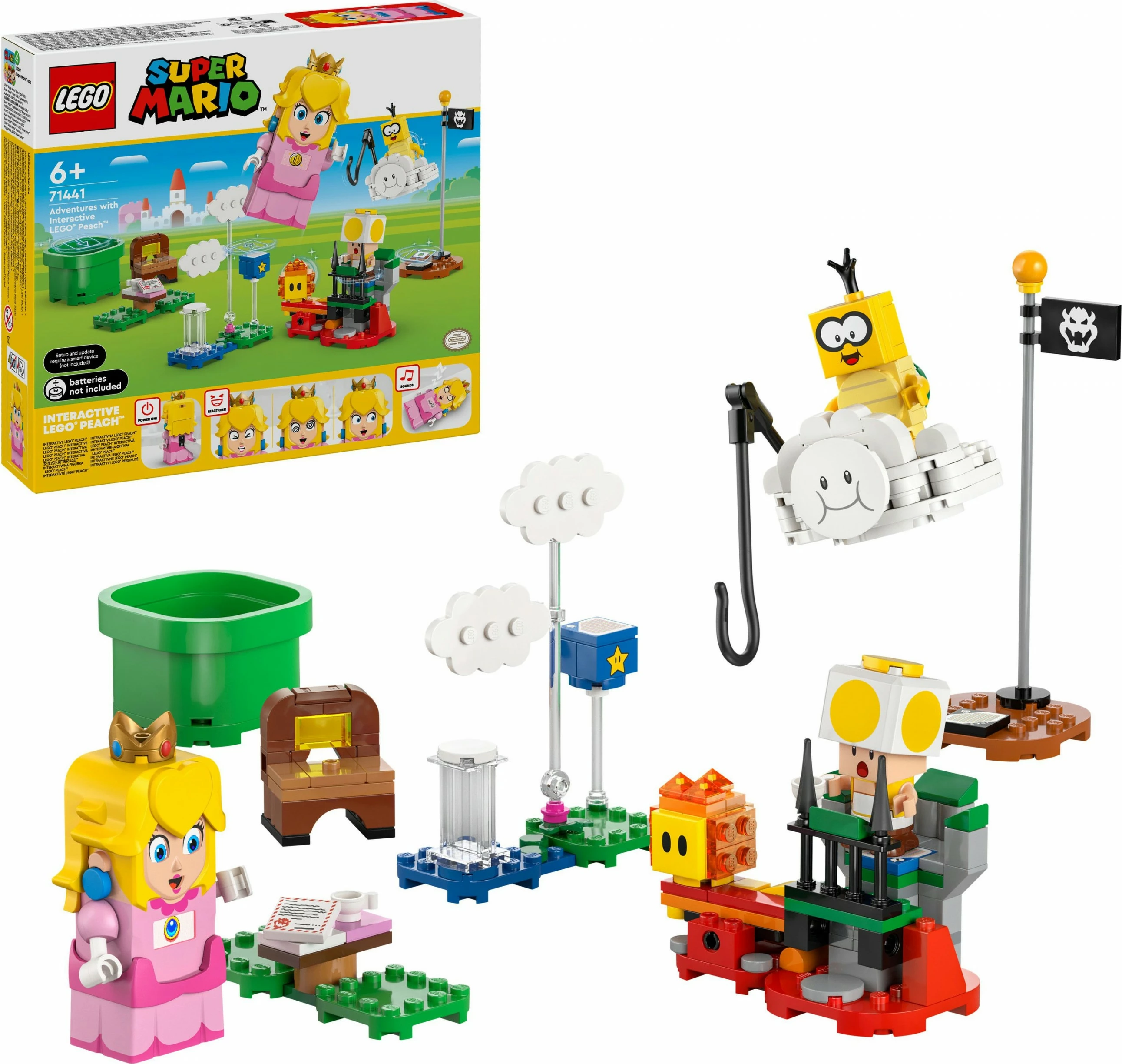 Set ndërtimi LEGO Super Mario 71441, Peach interaktive, 208 pjesë, shumëngjyrësh