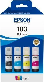 Set bojë printeri Epson 103 C13T00S64A CMYK multipack 4 copë