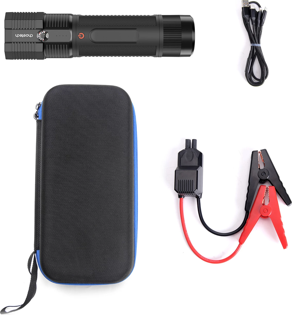 Jump starter Choetech TC0016 me powerbank 8000mAh, elektrik dore LED, i zi