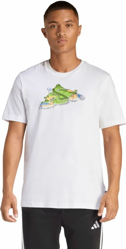 Maicë për meshkuj adidas Novelty Mini JZ5037, e bardhë