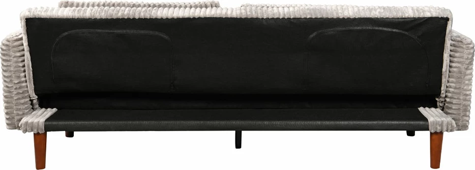 Krevati divan Cottle, 3 vende, ngjyrë gri e çelët, 213x79x73