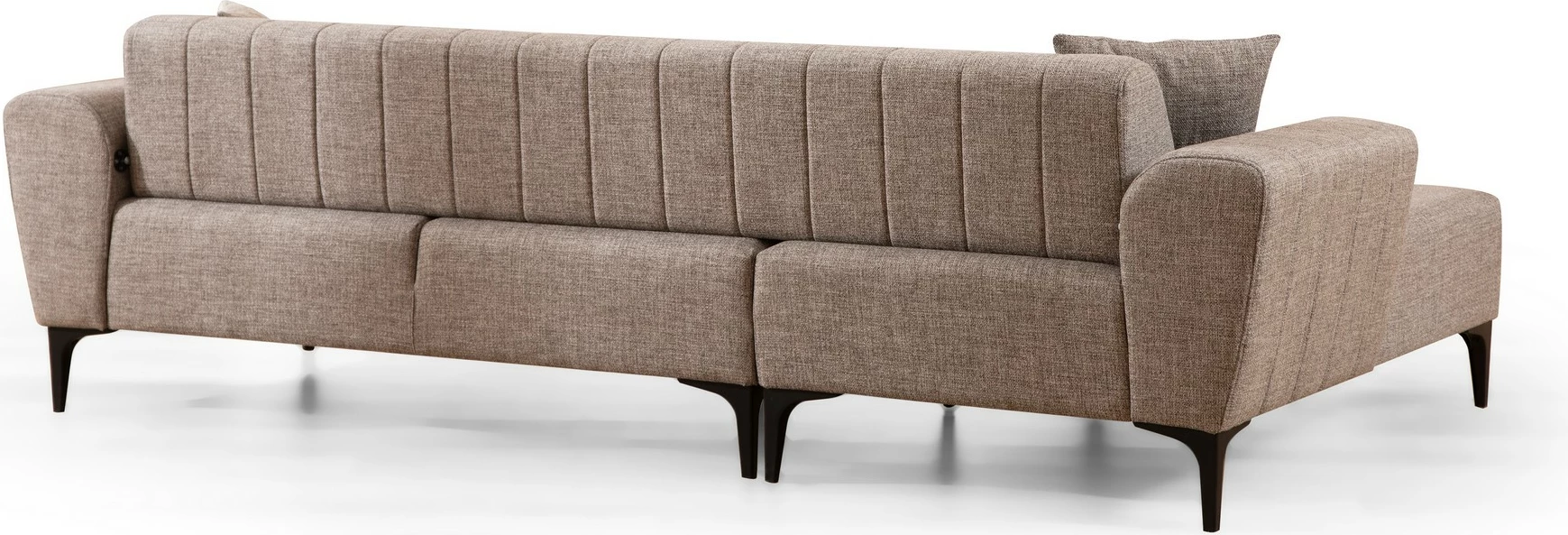 Kënd-sofë krevati Atelier del Sofa, Hamlet majtas, ngjyrë kafe e çelët