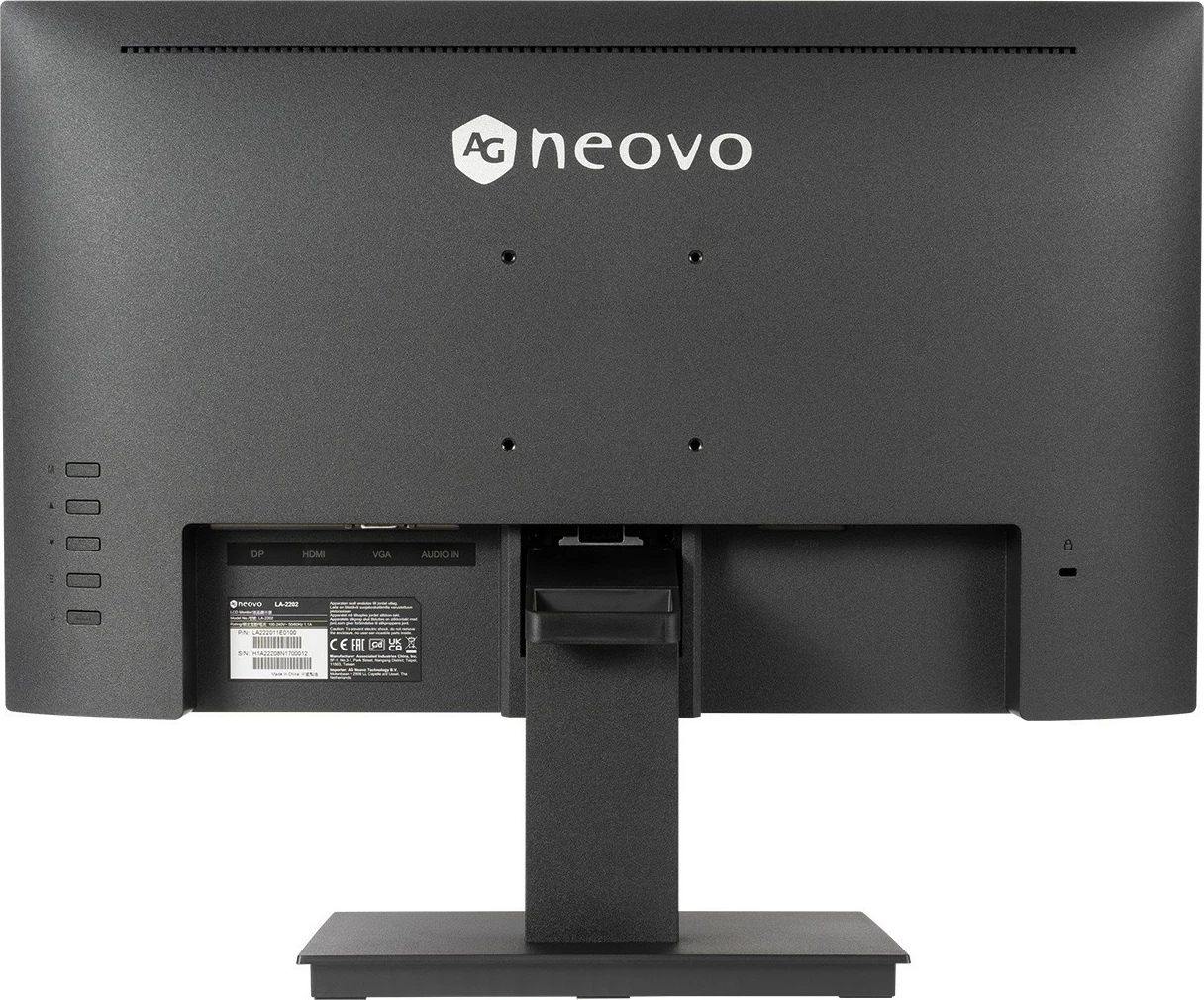 Monitor AG NEOVO LA-2202, 22", Full HD, VA, HDMI, DP, D-Sub, i zi