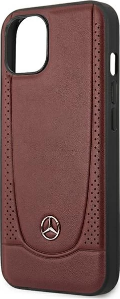 Mbështjellës Mercedes Leather Urban për iPhone 14 Plus 6.7", lëkurë natyrale, Kuq
