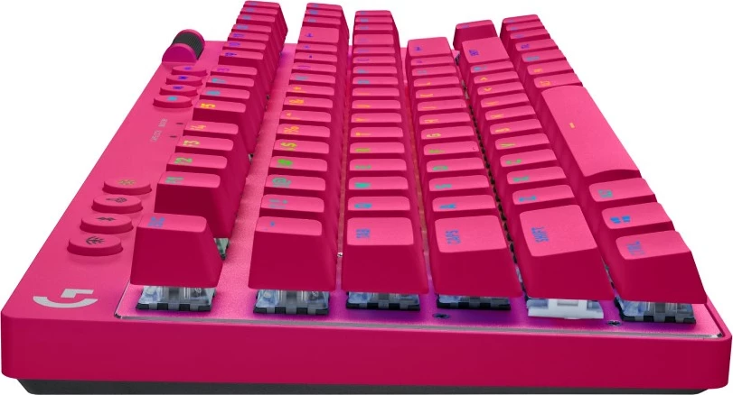 Kasë tastierë Logitech G PRO X TKL LIGHTSPEED, mekanike, RGB, wireless, magenta