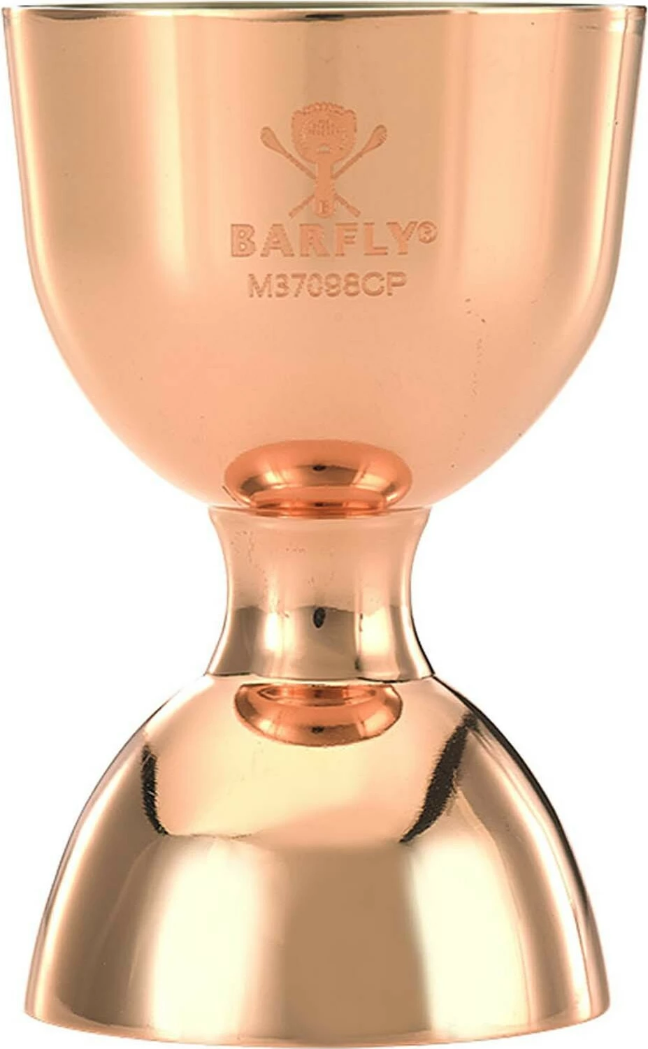 Jigger për bar BarFly 25/50 ml buzë e drejtë çelik inox 18/8 bakër