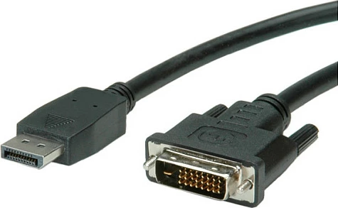 Kabllo VALUE DisplayPort në DVI-D (24+1), 1 m, 1080p@60Hz, e zezë