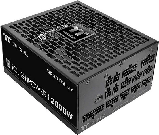 PSU Thermaltake Toughpower i2000W 2000W, 80 PLUS Platinum, ATX 3.1, Fully-Modular, e zezë