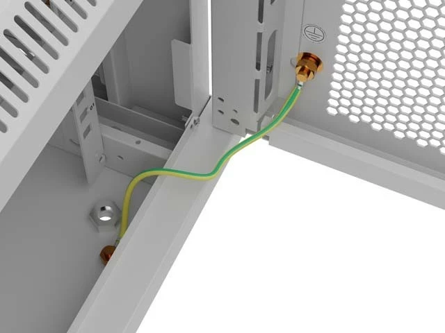 Kasë rack LANBERG 19" 12U, 600x600mm, e hirtë, derë me vrima