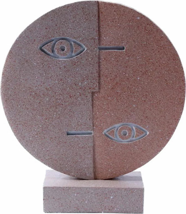 Dekor skulpturë CONTRASTO, polirezine, terrakotë, 25x8x29cm