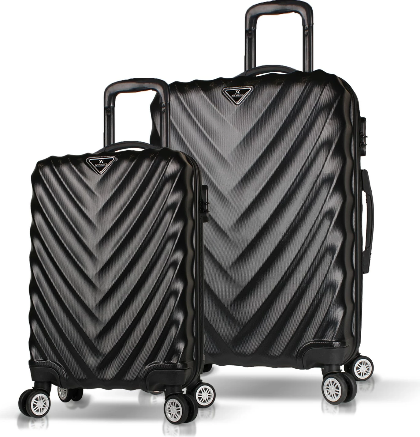 Set valixhesh (2 copë), ngjyrë e zezë, Zoozie Bags, 6708
