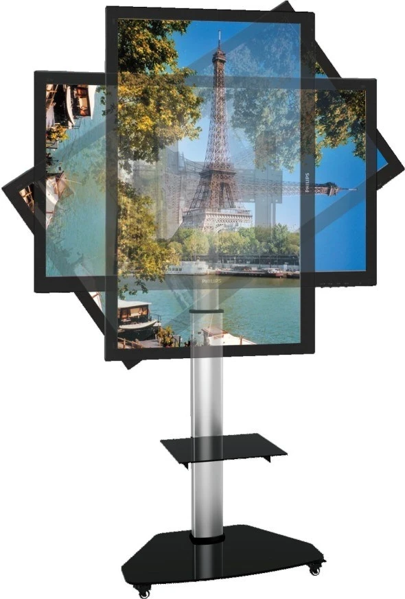 Mbajtëse për televizor LED/LCD, Techly, 37-70", argjendtë