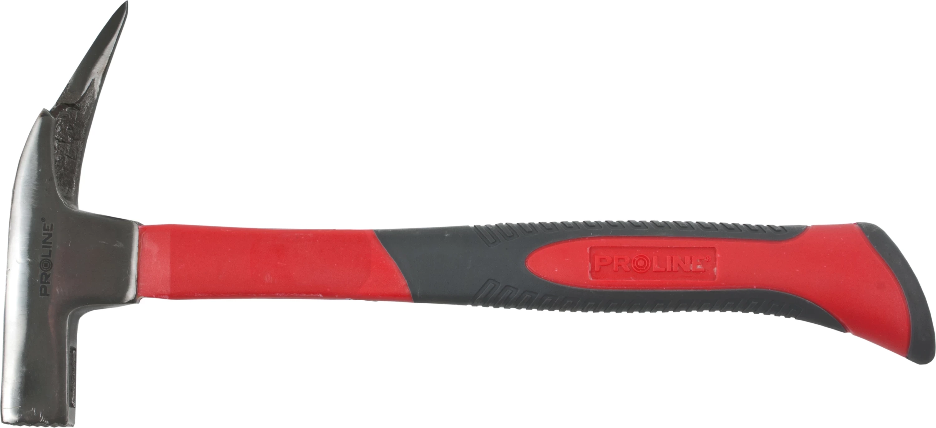 Çekiç marangoz PROLINE 12524, 600 g, dorezë fiberglas, kthetra për nxjerrje gozhdësh, kuqe/zi