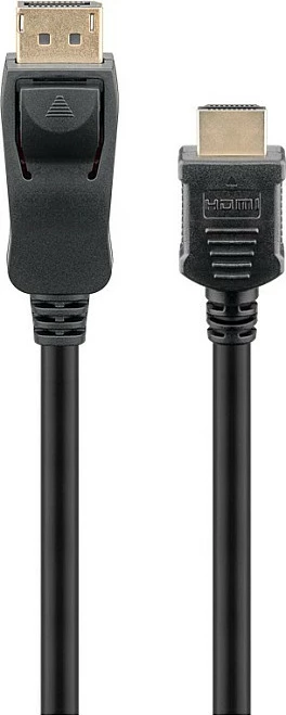 Kabllo adaptor Goobay DisplayPort në HDMI 2m, 4K@30Hz, e zezë