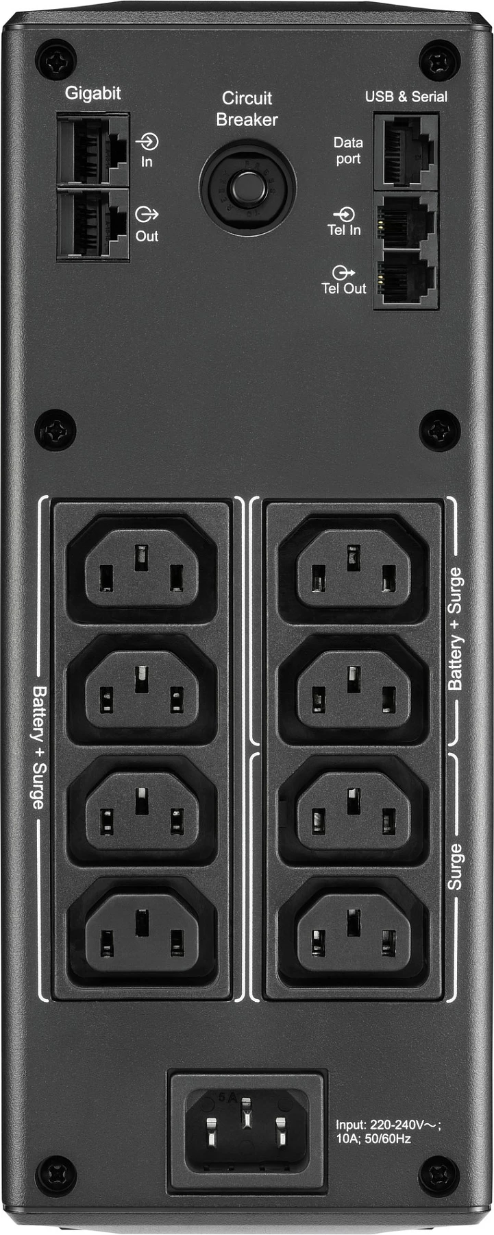 UPS APC BR1600MI, Line-Interactive, 1.6 kVA, 960 W, Sine, 176 V, 294 V