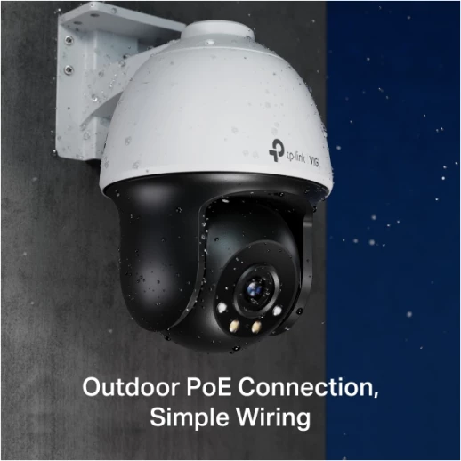 Kamerë sigurie IP PTZ TP-LINK VIGI C540 (4mm) 4MP 2560x1440 Full-Color, PoE, IP66, MicroSD deri 256GB, bardhë/zi