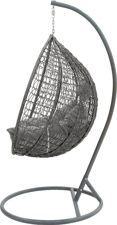 Karrige varëse për kopsht, ngjyrë gri, 106x103x200 cm