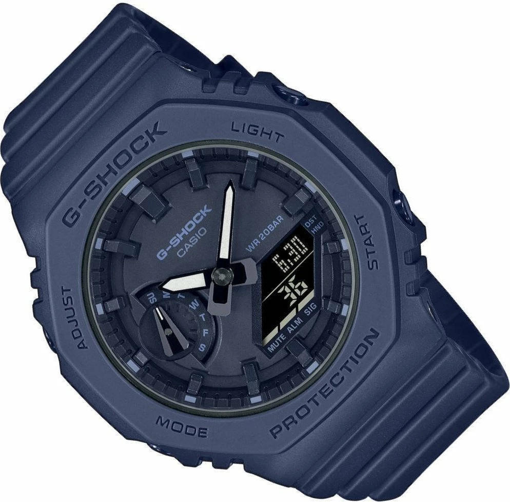 Orë dore Casio G-SHOCK GMA-S2100BA-2A1ER, analog-digital, 200 m rezistencë uji, navy blue