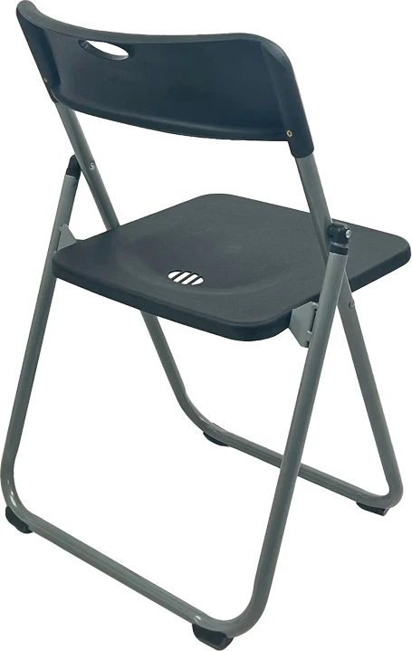 Karrige palosëse Edison, e zezë, 38x49x73cm