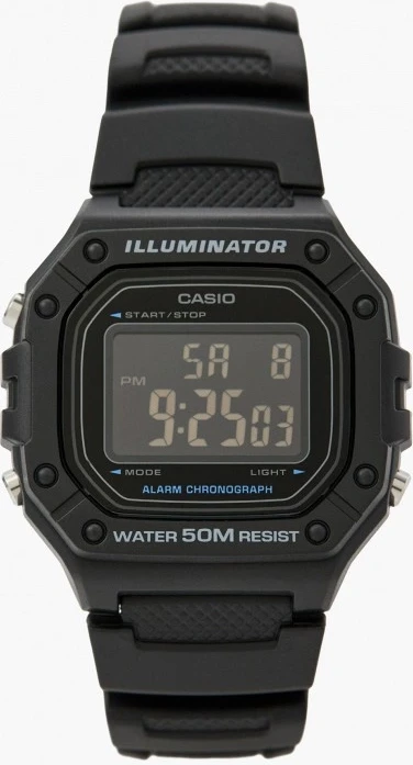 Orë dore Casio W-218H-1BV, e zezë