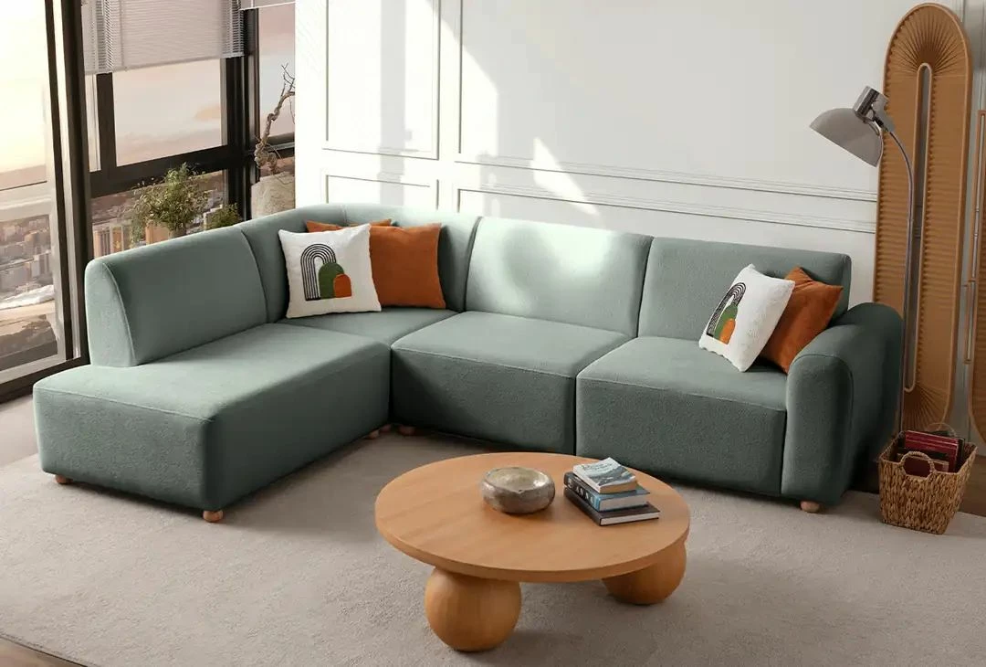 Këndare Atelier del Sofa, S-Loft, kënd i majtë, ngjyrë jeshile deti