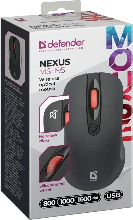 Maus Defender Nexus MS-195 RF Silent, i zi