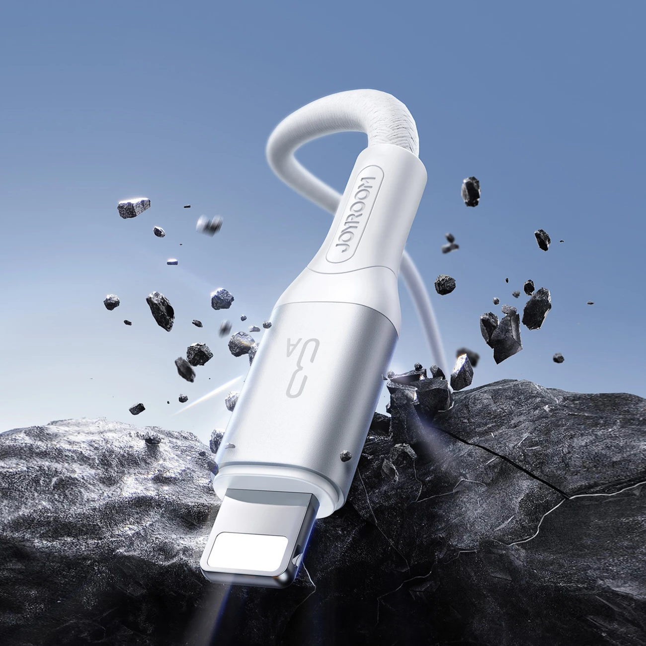 Kabllo Joyroom S-A28 Flash Series, USB-A në Lightning, 2m, 3A, Bardhë