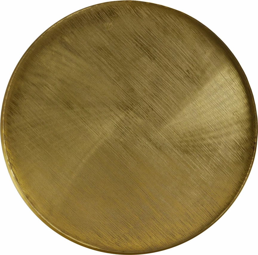 Set tavolinash kafeje Totale, 2 copë, ngjyrë bronzi antik dhe e zezë, 76x76x43.5