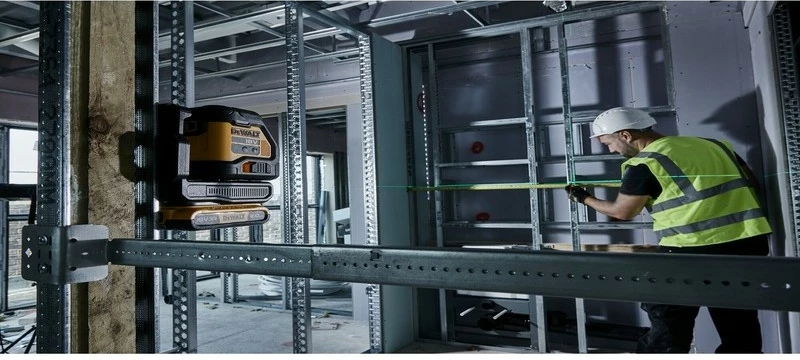 Nivel lazer DeWALT DCLE34021N-XJ, 18V, 55m, zi/verdhë