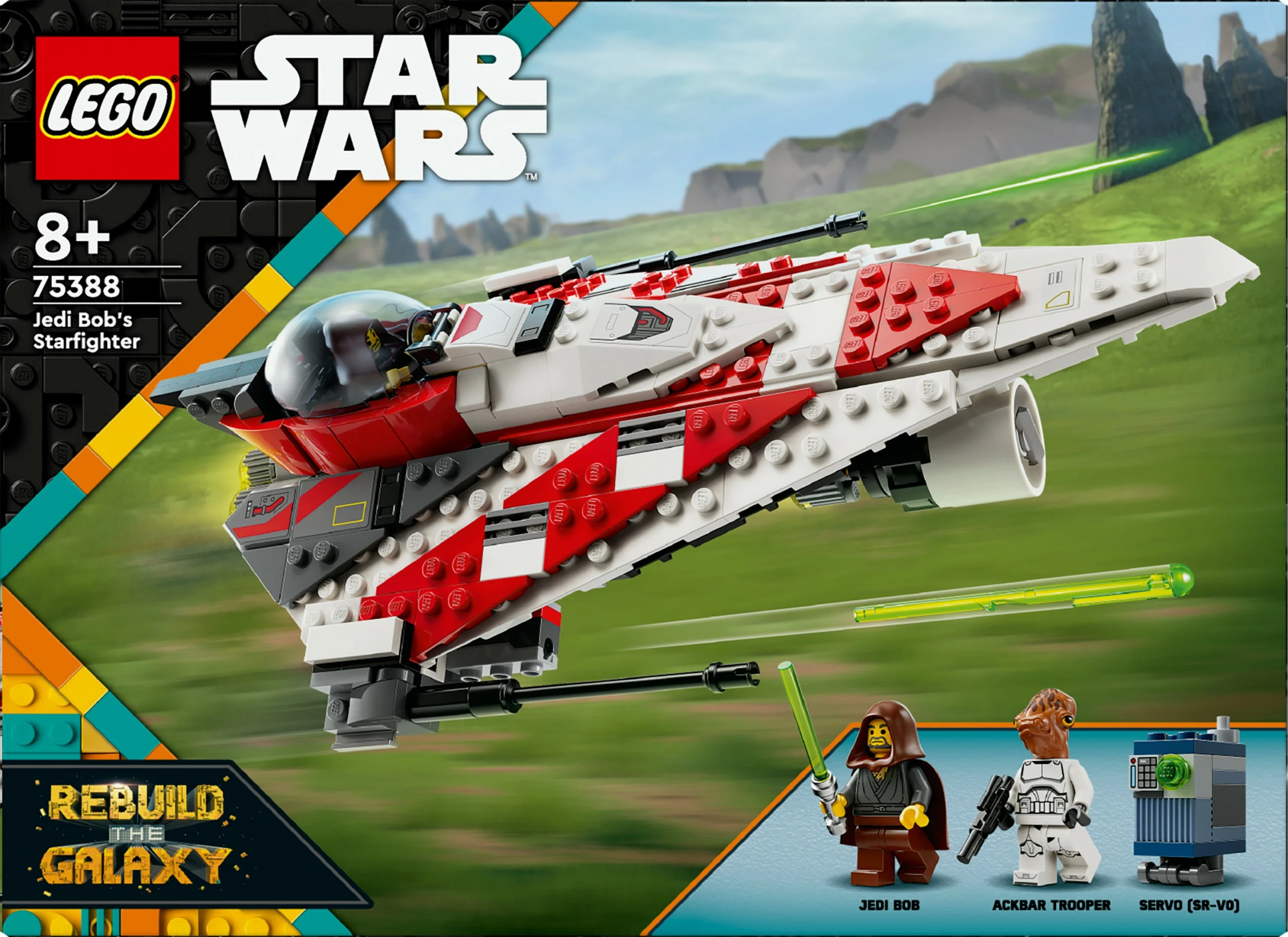 Set ndërtimi LEGO Jedi Bob's Starfighter, 305 pjesë, shumëngjyrësh