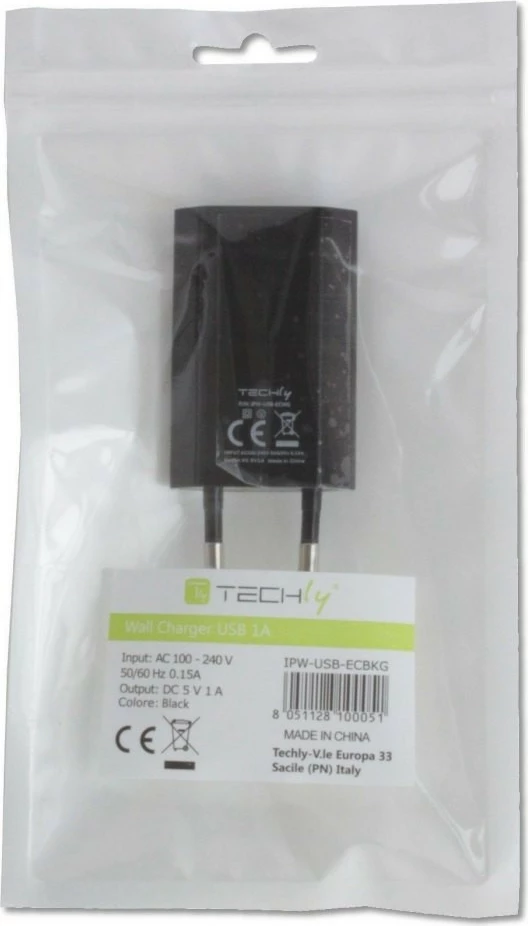 Adapter energjie USB Techly 5V 1A, i zi