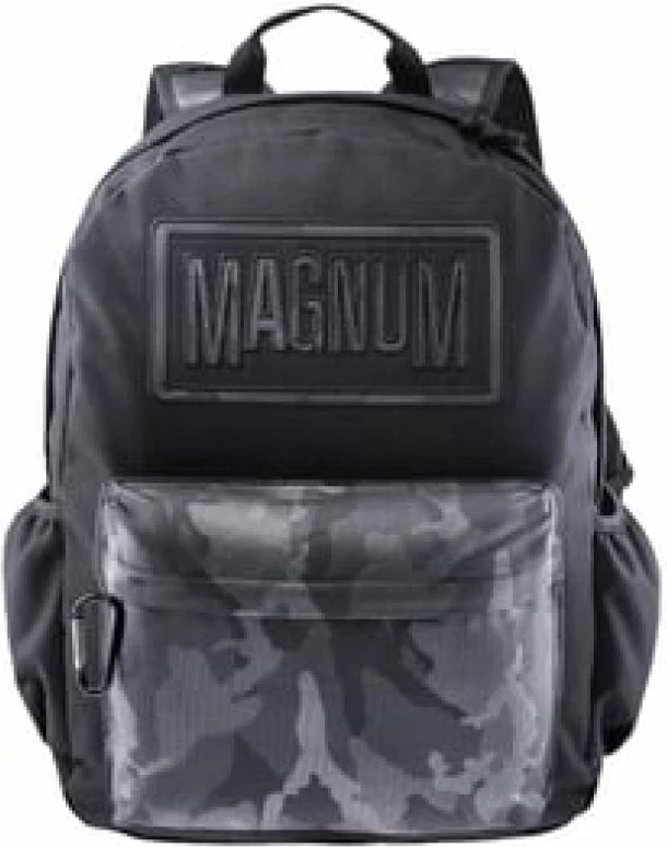 Çantë shpine Magnum për meshkuj dhe femra, ngjyrë e zezë dhe gri