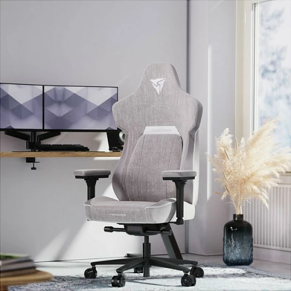Karrige gaming ThunderX3 CORE-Loft, ergonomike, gri e çelët