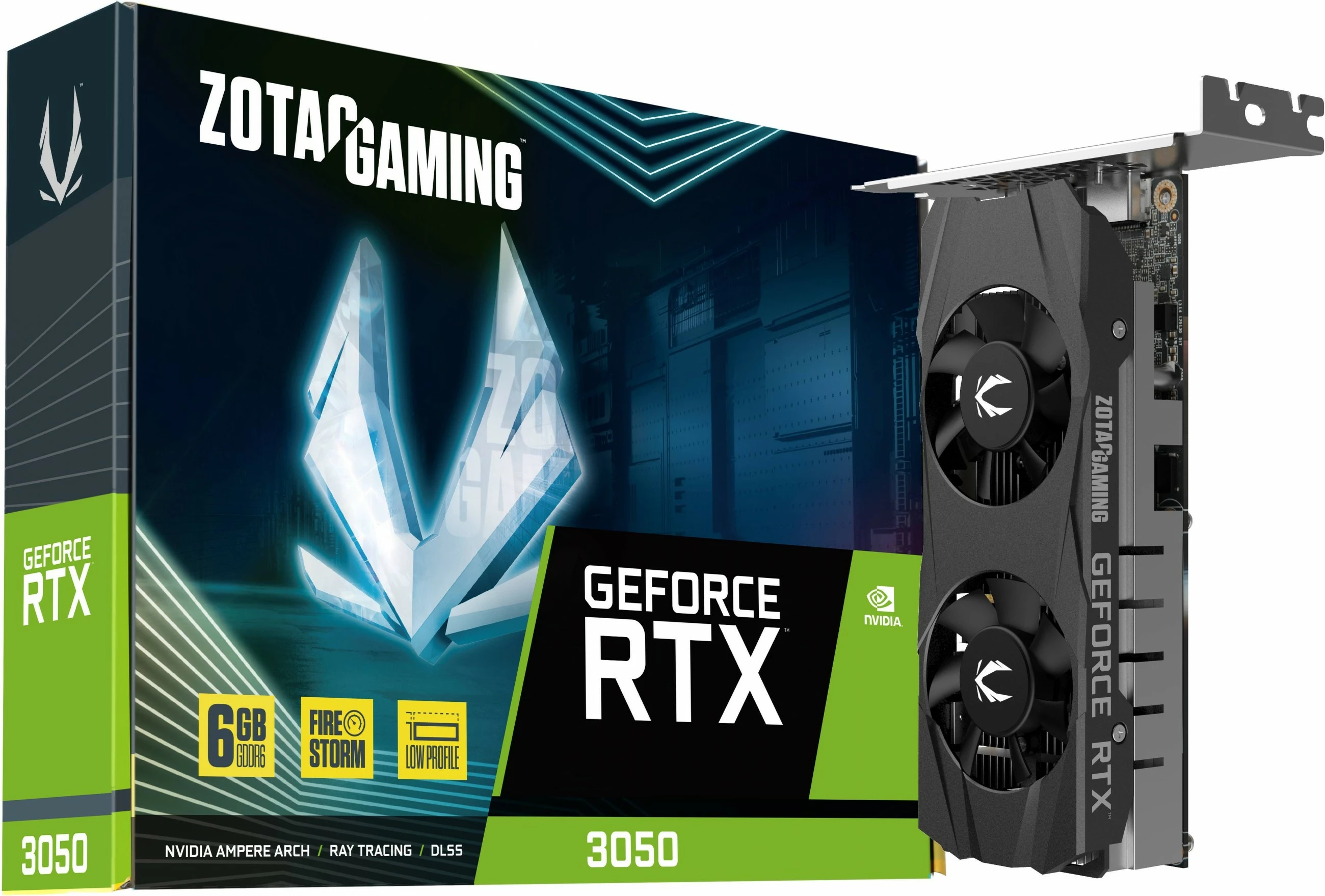 Kartelë grafike Zotac GeForce RTX 3050, 6 GB, GDDR6, e zezë