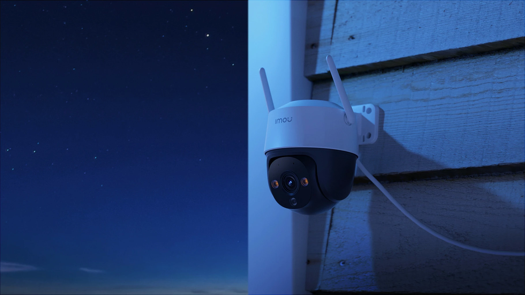 Kamerë sigurie IP Imou Cruiser 2C 2K, Wi‑Fi/Ethernet, Pan/Tilt 360°, microSD, IP66, e bardhë