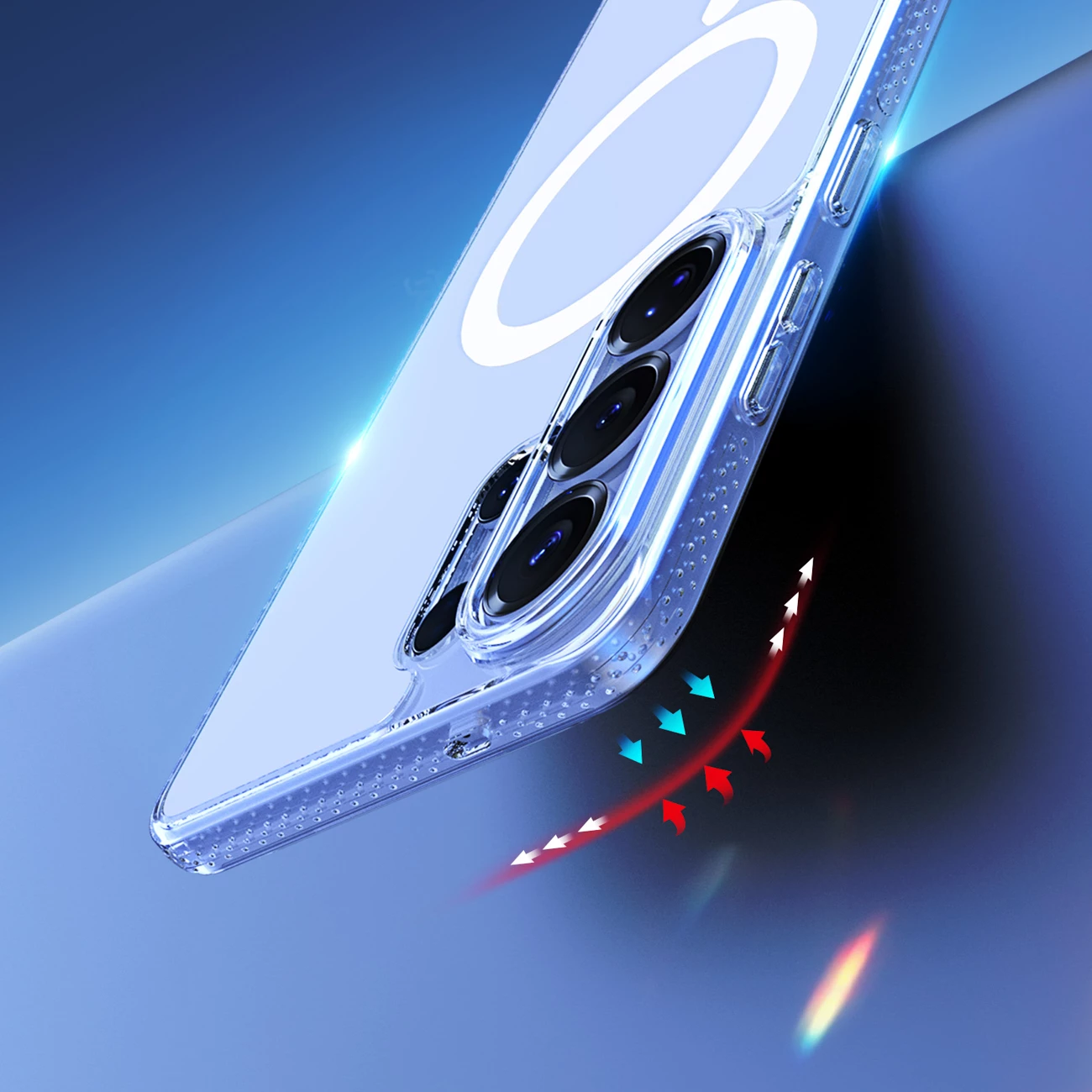 Mbështjellës Dux Ducis Clin Mag për Samsung Galaxy S26 Ultra, MagSafe, TPU/PC, me kuti, transparent