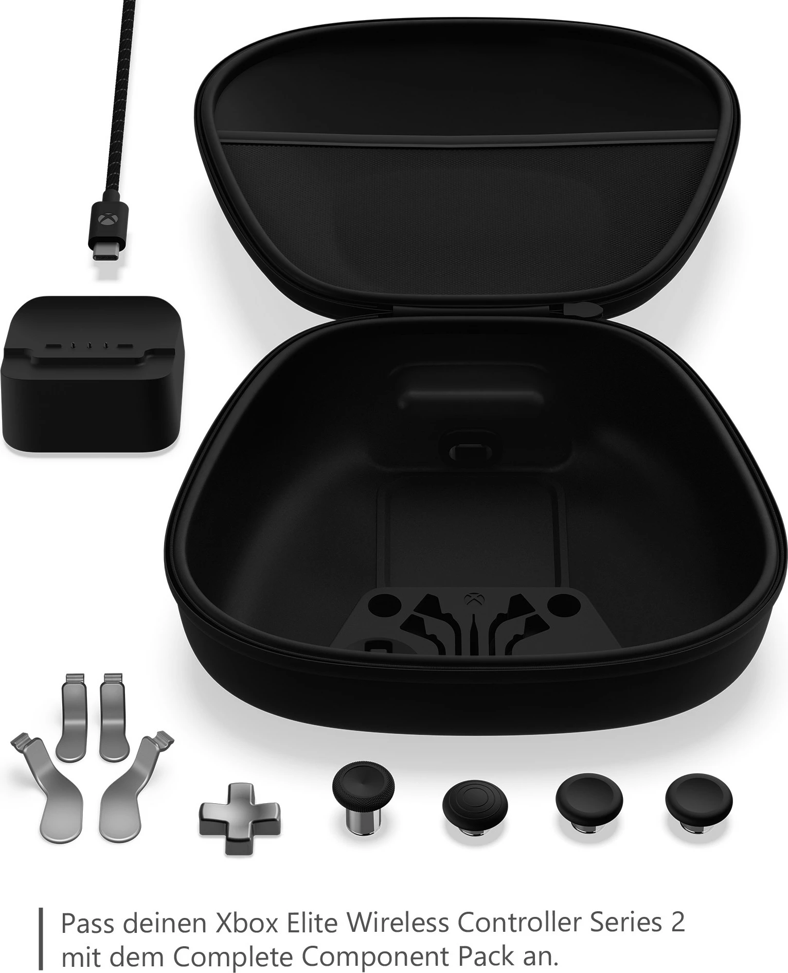 Kontroller për lojëra Microsoft Xbox Elite Series 2, PC, Xbox One, Ngjyrë e zezë, USB Type-C