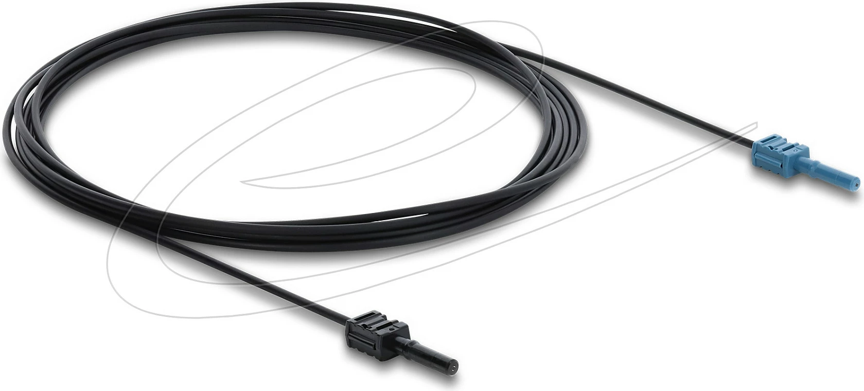 Kabllo fibër optike DeLOCK HFBR 4531-4533Z, ST-ST, 3 m, duplex, e zezë/kaltër