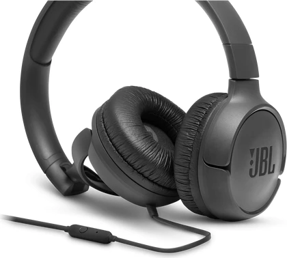 Kufje JBL Tune 500, me mikrofon, jack 3.5 mm, me kabllo, të zeza