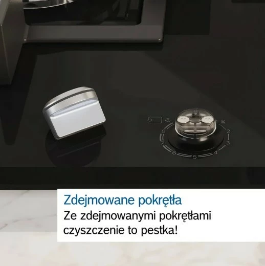 Sobë me gaz Bosch PCQ7A5I90, 75 cm, inox, 5 zona