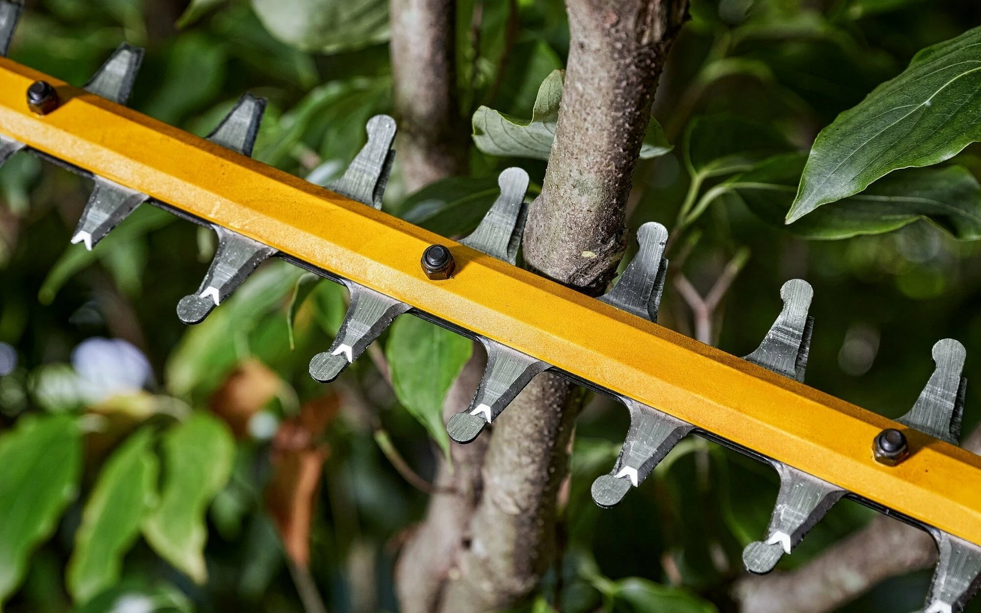 Gërshërë me bateri për gardh DeWalt DCMHT573X1 54V FlexVolt, teh 65cm, hapje dhëmbësh 31mm, 1x 9.0Ah + karikues, e verdhë/zezë