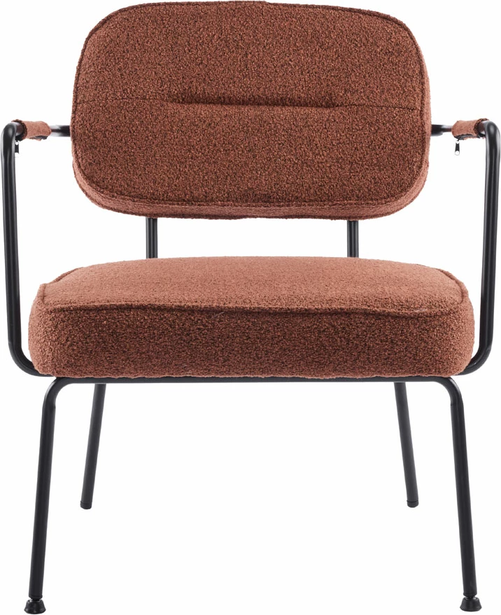 Karrige e ulët Prisley, terrakotë, 73x66x78