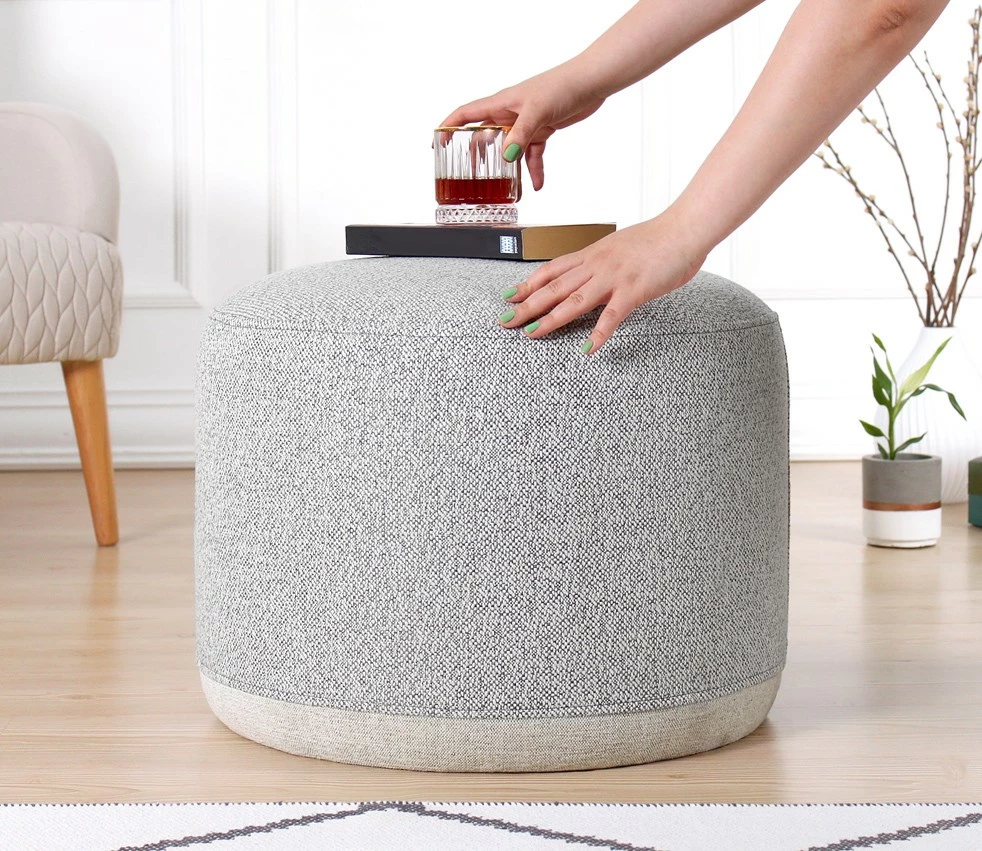 Puf Atelier del Sofa, ngjyrë gri e çelët, Cedre