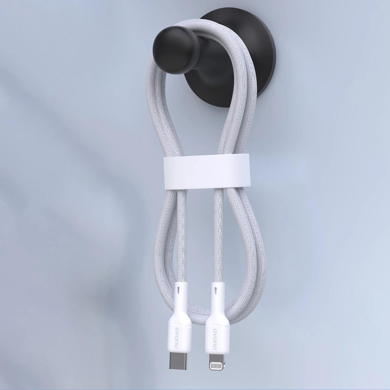 Kabllo Dudao L9X, USB-C në Lightning, 2m, 30W, e bardhë