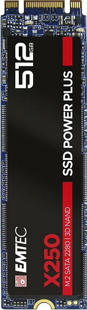 SSD i brendshëm EMTEC X250, M.2 SATA 2280, 512GB