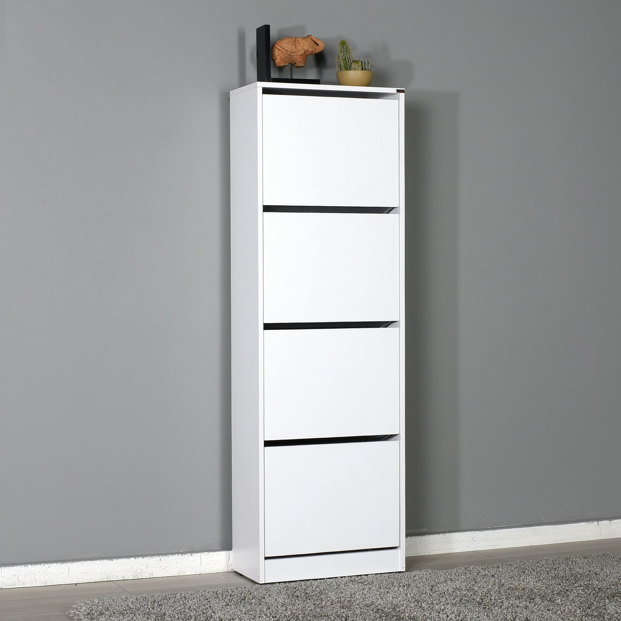 Dollap për këpucë, ngjyrë e bardhë, SHC-340-BB-1