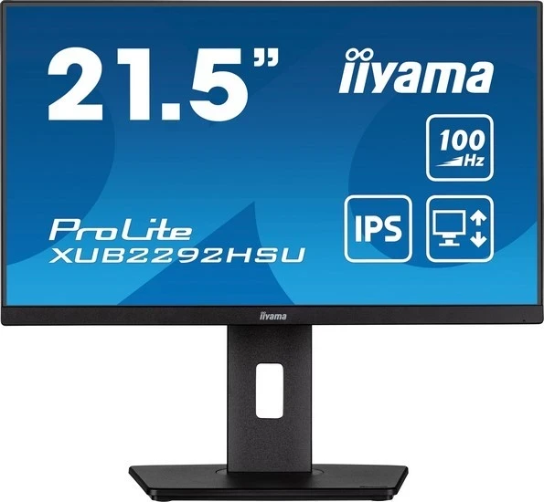 Monitor iiyama ProLite XUB2292HSU-B6, 21 inç, Full HD, IPS, zi