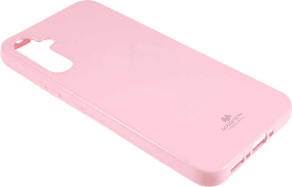Mbështjellës silikoni Goospery Jelly Thin për Samsung Galaxy A34, i hollë, rozë